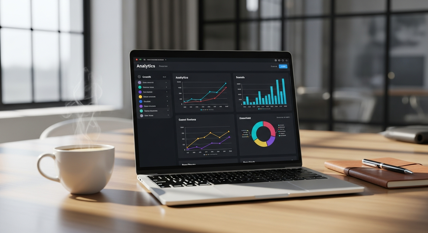 Analytics dashboard showing AI search traffic